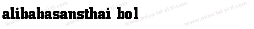 alibabasansthai bold字体转换